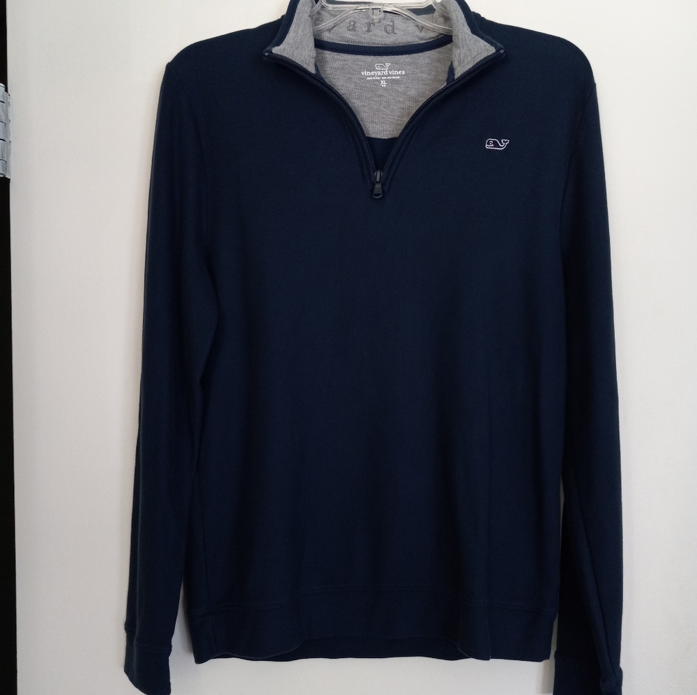 Vineyard Vines XL (18) kids Navy long sleeve Jersey pullover